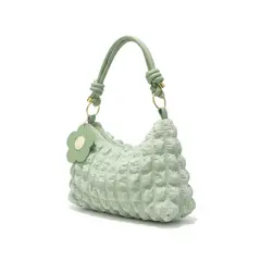 GENERICO - Bolso Mini Fiore Verde De Hombro Para Mujer En Tela De Excelente Calidad