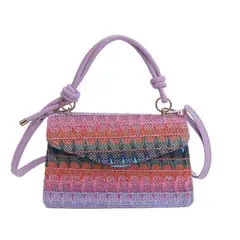 GENERICO - Bolso Mini Rainbow Lila Para Mujer En Cuero Sintetico De Excelente Calidad