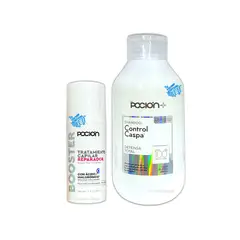 LA POCION - Shampoo Control Caspa + BOOSTER Tratamiento Capilar Reparador