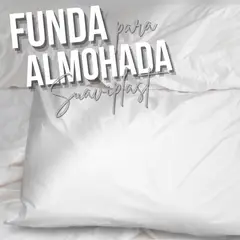 GENERICO - Funda protectora antifuidos para almohada en suaviplast color blanco