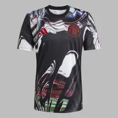 ADIDAS - Camiseta Hombre calentamiento Manchester U 25/26- Negro