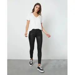 CHEVIGNON - Jean Negro para Mujer Efecto Brillante
