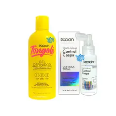 LA POCION - Tonico Capilar Control Caspa + Gel Definidor de Rizos Capilar Tongole