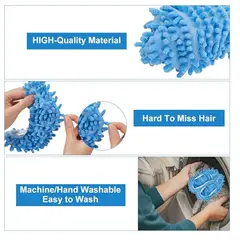 GENERICO - ZAPATONES DE MICROFIBRA PARA LIMPIEZA