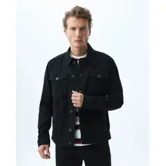 CHEVIGNON - Chaqueta para Hombre Denim Corte Recto Negra