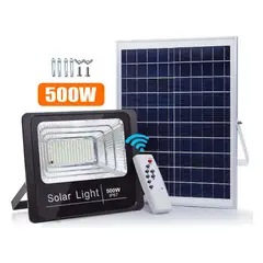 GENERICO - Reflector Solar LED 500W Blanco Frío CcLamp Panel Solar Resistente Agua
