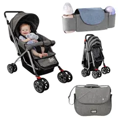 BRITOCHET - Coche Paseador Bebe + Organizador De Pañalera Ref Bc-2005