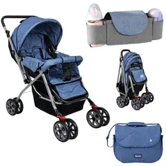 BRITOCHET - Coche Paseador Bebe + Organizador De Pañalera Ref Bc-2005