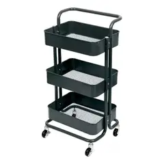 GENERICO - Carrito Organizador 3 Niveles Y Ruedas Carro Almacenamiento Segun Disponibilidad.
