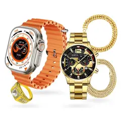 INNOVA - Smartwatch Contesta Inteligente A100 Plus Con Reloj Clasico Accesorios