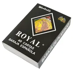 GENERICO - Baraja Española Poker Royal 40 Cartas Naipes Plastico