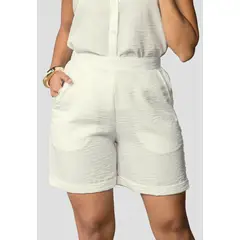 MARKETING PERSONAL - Bermuda Mujer Marfil Mp 113569