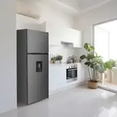 KALLEY - Nevera No Frost Congelador Superior 332 Litros Inverter K-NT332L Gris