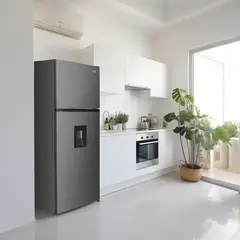 KALLEY - Nevera No Frost Congelador Superior 332 Litros Inverter K-NT332L Gris