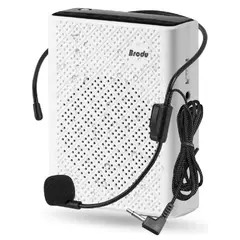 INNOVA - Megáfono Portátil Brodu 5w Sonido Claro Potente Blanco Blanco