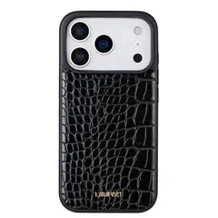 GENERICO - Ultra safe case - Savage - Crocodile Black para iPhone 17 PRO MAX Funda Estuche con MagSafe
