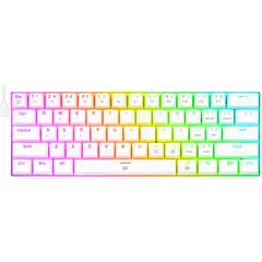 REDRAGON - Teclado mecánico 60% Dragonborn K630 Blanco