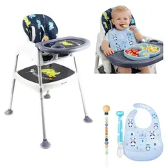 BRITOCHET - Silla Comedor Escritorio Bebé 3 En + Accesorios REF BC-4030