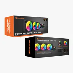 COUGAR - REFRIGERACION LIQUIDA POSEIDON ELITE ARGB 360ML - TRIPLE FAN