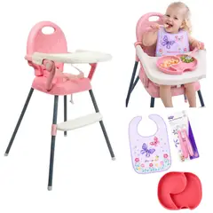 BRITOCHET - Silla Comedor Escritorio Bebé + OBSEQUIO COMBO REF BC-4015