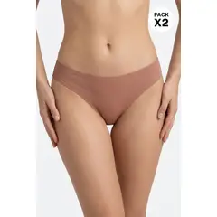 LILI PINK - Panty tipo brasilera paquete x2 elaborado en microfibra