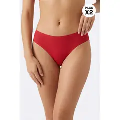 LILI PINK - Panty tipo hipster paquete x2 elaborado en microfibra