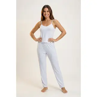 LILI PINK - Conjunto pijama de dos piezas cuello redondo elaborado en modal