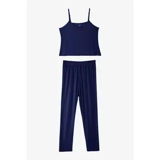 LILI PINK - Conjunto pijama de dos piezas cuello redondo elaborado en modal