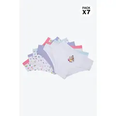LILI PINK - Panties para niña paquete x7 tipo boxer elaborados en poliester