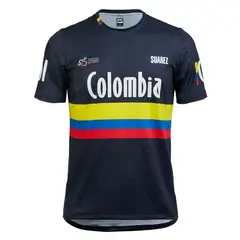 SUAREZ CLOTHING - Jersey Ciclismo M/C Unisex Colombia 2024 Azul