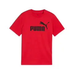 PUMA - Camisa Deportiva Original Ess No 1 Logo Rojo Niños