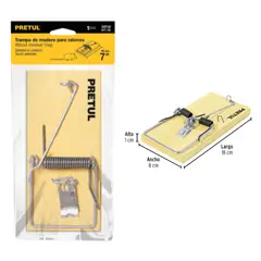 PRETUL - Trampa para Raton 7" 23710 1 Unidad