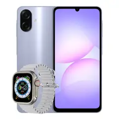 SAMSUNG - Celular Galaxy A07 4Gb Ram 128GB Morado + Smartwatch Mobula H8 Ultra