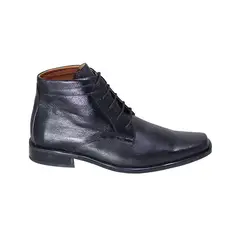 GENERICO - Botin Cuero Hombre Amarrar Caucholite