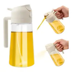 GENERICO - Dispensador De Aceite Spray 2 En 1 / De Vidrio