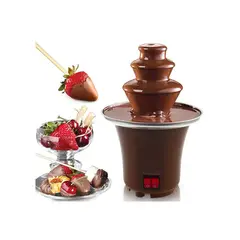 GENERICO - Mini Fuente de Chocolate Fondue de 3 Niveles – Eléctrica para Uso Doméstico