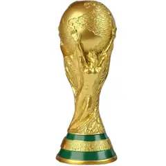 ZHOPI CO - Alcancia Plastica Replica Copa Del Mundo Trofeo Futbol Dorado