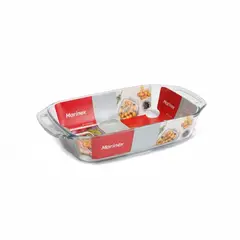 MARINEX - Refractaria En Vidrio Rectangular 2,7 Lt Para Horno-Marinex