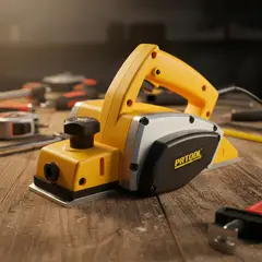 GENERICO - Cepillo Electrico Carpinteria Tipo Industrial Trabajo Pesado Amarillo