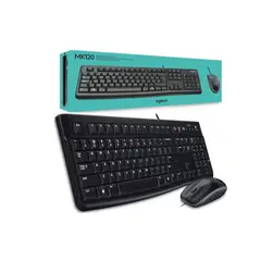LOGITECH - Combo Teclado y Mouse MK120 Alámbrico