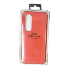 GENERICO - Forro Silicone Case compatible con Xiaomi Redmi Note 10 Lite Rojo