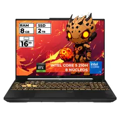 ASUS - PORTATIL GAMER TUF INTEL CORE I5 210-H RTX 3050 8GB RAM 2TB SSD FHD 144HZ