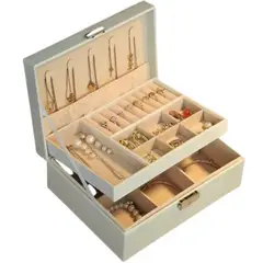 ZHOPI CO - Joyero Organizador Joyas Estuche Caja Bisuteria Multifuncion