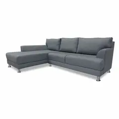 SOFA MARKET - Sofa Esquinero Conrad Izquierdo 5 Puestos Tela Gris_.