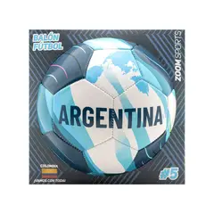 ZOOM SPORT - BALON ZOOM FUTBOL 5 CAJA ARGENTINA 1 AZUL OSCURO