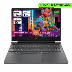 HP - Portátil Victus Gaming 16gb 1tb Ryzen 7-7445hs Rtx 4050
