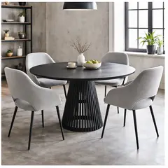 GENERICO - MESA COMEDOR MADERA / PINO 4 PUESTOS LUXURY- TERRANOVA BLACK