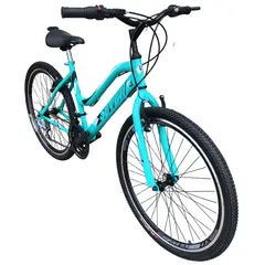 GENERICO - Bicicleta para mujer 26 Rines en Aluminio 18 cambios V. Menta