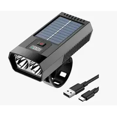GENERICO - Luz delantera bicicleta recargable