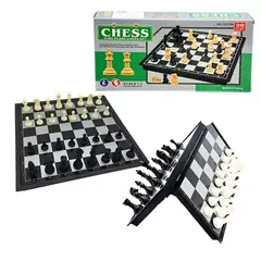 GENERICO - Ajedrez Magnético 25x25 cm Con Tablero Plegable Juego De Mesa Educativo Para Niños y Adultos